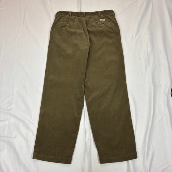 Vintage Polo Ralph Lauren Pleated Corduroy Pants Men's 36x29 - Picture 3 of 9